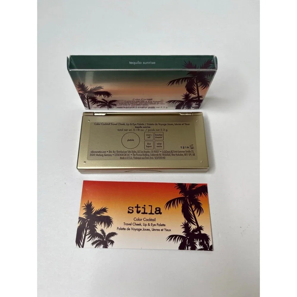 New Bundle Stila Liquid Foundation & Cheek, Lip, & Eye Palette Cosmetic #349
